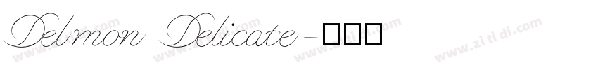 Delmon Delicate字体转换